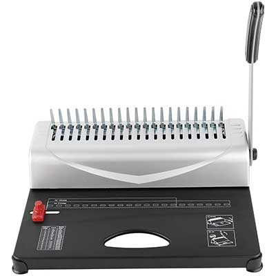 Heavy Duty 450 Pages 21 Rectangle Hole Paper Comb Binding Machine