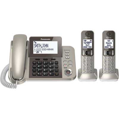 Panasonic KX-TGF352N Corded/Cordless 2 Handset Landline Telephone