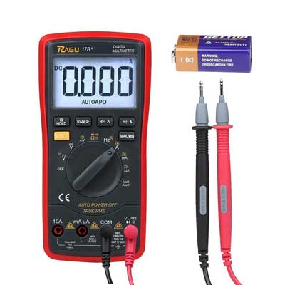 RAGU 17B 6000 Count, Auto-Ranging Electronic Measuring Instrument Tester Digital Multimeter