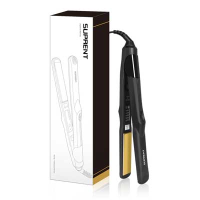 SUPRENT Titanium Flat Iron Hair Straightener –Negative Ionic Technology