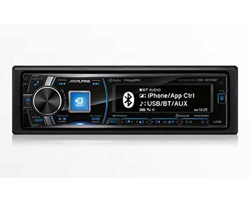 Alpine CDE-HD149BT Single-Din Car Stereo with Bluetooth, SiriusXM Ready