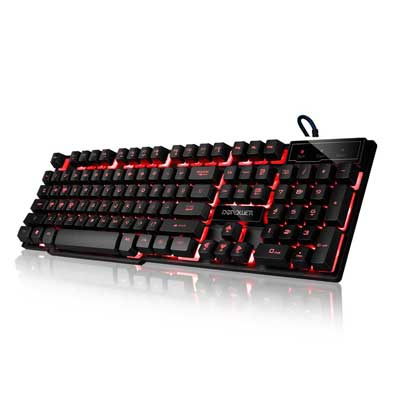 DBPOWER 3 Colors Backlit LED Keyboard