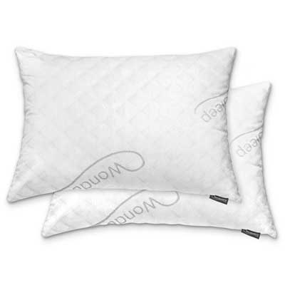 WonderSleep Adjustable Loft Shredded Hypoallergenic Memory Foam Pillow