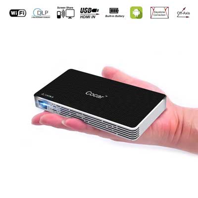 COCAR Mini Video Projector DLP Outdoors Movie Player Portable
