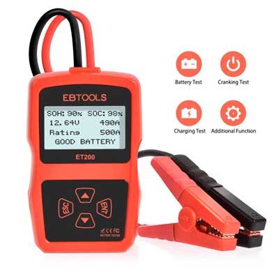 EBTOOLS 12Volts 220AH Battery Tester