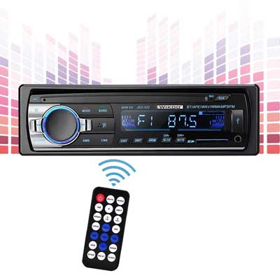 Wikoo Single-Din Digital Car Stereo with Remote Control