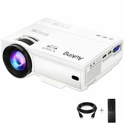 Auking Mini Projector 2200 Lumens Portable Video Projector