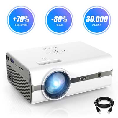 Projector, Myriann Portable Mini Multimedia Home Video LCD Projector