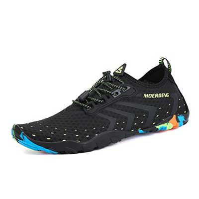 MOERDENG Water Shoes Quick- Dry Barefoot Aqua Socks Swim Shoes