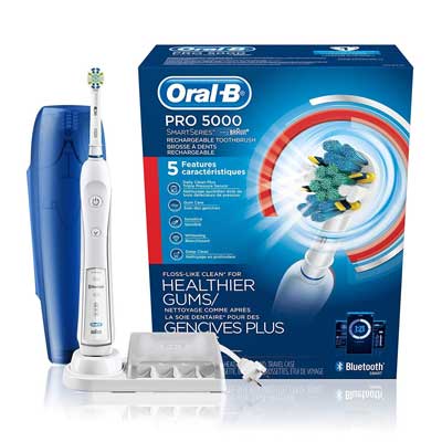 Oral-B Pro 5000 Electric Toothbrush with Bluetooth Connectivity, Rechargeable