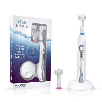 Triple Bristle Rechargeable 31,000 VPM Sonic Tooth Brush