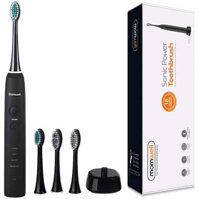 Mornwell D01B Rechargeable Toothbrush, 4 Brushing Modes