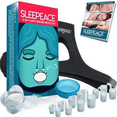 Sleepeace 3 in 1 Anti Snoring Devices with Chin Strap