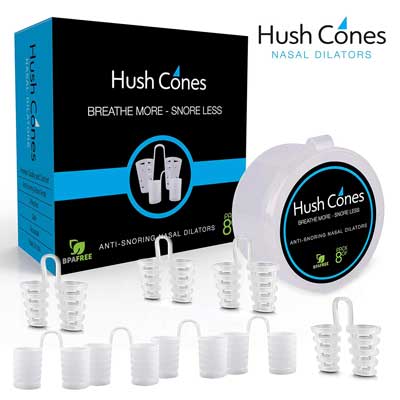 Hush Cones Nose Vents,Nasal Dilators Anti Snoring Solutions