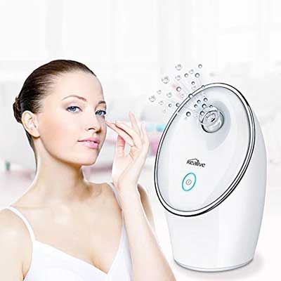 Kealive Nano Ionic Personal Sauna SPA Facial Steamer with Touch Button