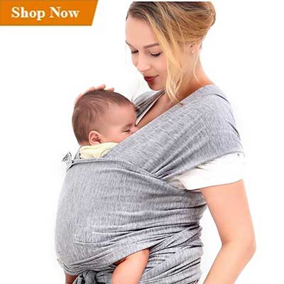Innoo Tech Baby Sling Carrier Cotton Nursing Baby Wrap for Newborns