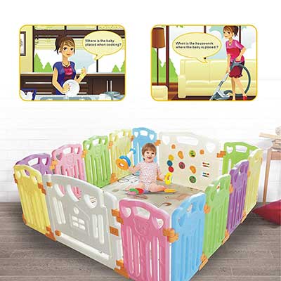 Baby Playpen Kids Activity Centre Safety Play Yard