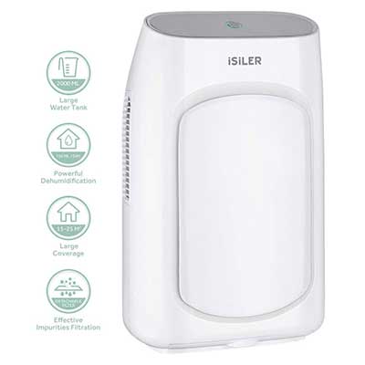 Electric Dehumidifier, iSiLER Portable Dehumidifier