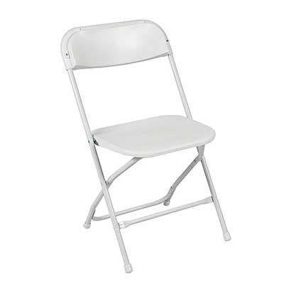 Best Choice Products 5 Commercial White Plastic Folding Chairs