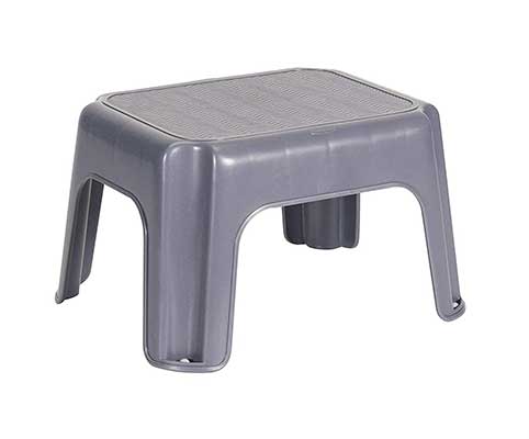 Rubbermaid Step Stool FG275300CYLND, Small, Gray