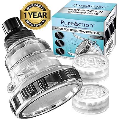 Water Softener Shower Head – Hard Water Filter by PureAction