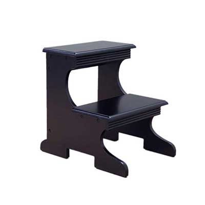 Frenchi Home Furnishing Step Stool, Black Finish