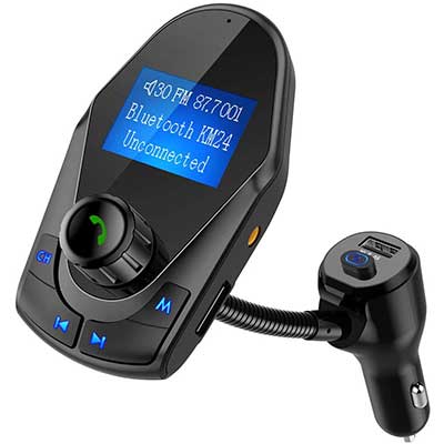 Nulaxy Bluetooth Wireless Car FM adapter/receiver Transmitter Car kit
