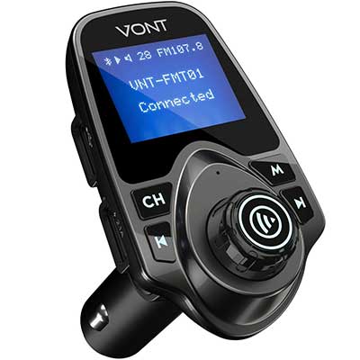 Vont in-Car Wireless Bluetooth FM Radio Transmitter Adapter Kit