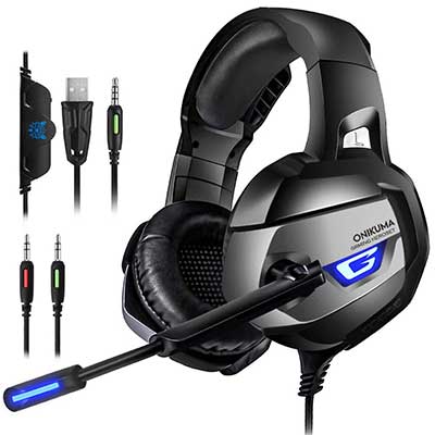 ONIKUMA Upgraded Gaming Headset for PS4, Xbox one Controller