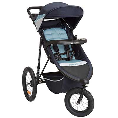 Schwinn Interval Jogging Stroller, Stone Blue