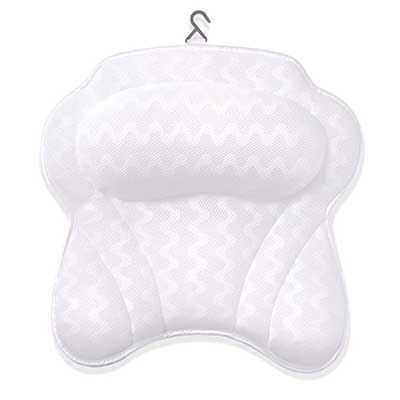 Idle Hippo Anti Mold Quick Drying Air Mesh Bathtub Spa Bath Pillow Cushion