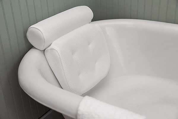 Viventive Luxury Non-Slip, Extra Thick Anti-Bacterial Soft Spa Bath Pillow