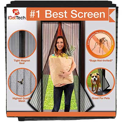 iGotTech Magnetic Screen Door, Full Frame Seal