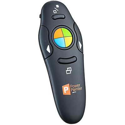 ZETZ Wireless Presenter Remote Control with USB and Laser Pointer