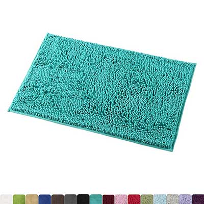 MAYSHINE Non-Slip Bathroom Rug Shag Shower Mat Machine