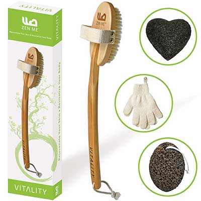 Premium Dry Brushing Body Brush for Lymphatic Drainage and Cellulite Treatment