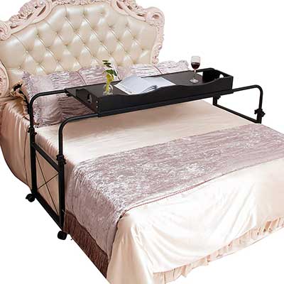 Adjustable Overbed Table Laptop Cart Computer Table