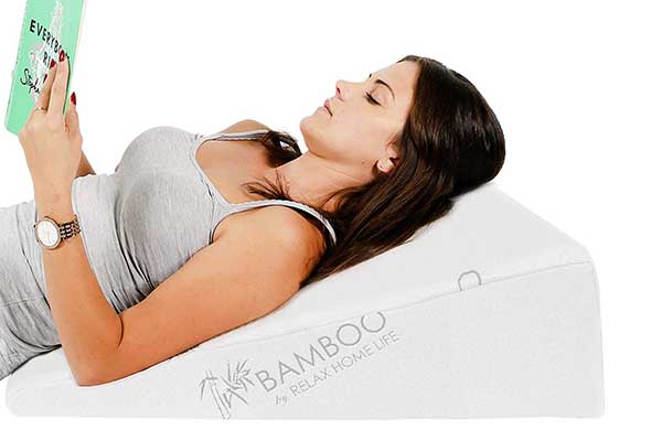 Relax Home Life 7.5 Inch Bed Wedge Pillow for Acid Reflux