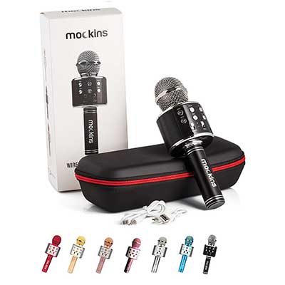Mockins Wireless Microphone Premium Handheld Bluetooth KARAOKE MICROPHONE