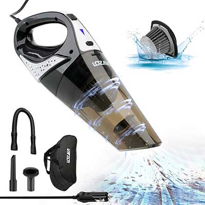 Car Vacuum Cleaner, LOZAYI High Power DC 12V 5000PA Stronger Suction