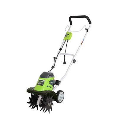 Greenworks 10-Inch 8 Amp Corded Tiller 27072