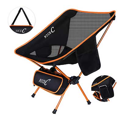 NiceC Ultralight Portable Folding Camping Backpacking Chair