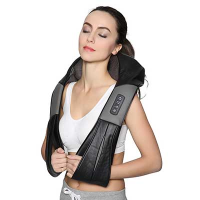 Nekteck Back Neck and Shoulder Massager with Heat