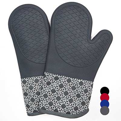 Heat Resistant Silicone Shell Kitchen Oven Mitts