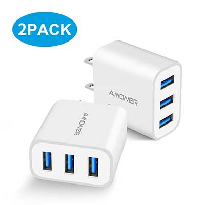 Wall Charger, Amoner Upgraded 2Pack