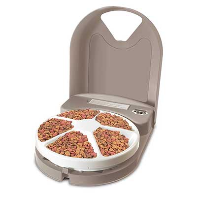 PetSafe 5 Meal Pet Feeder for Dogs and Cats