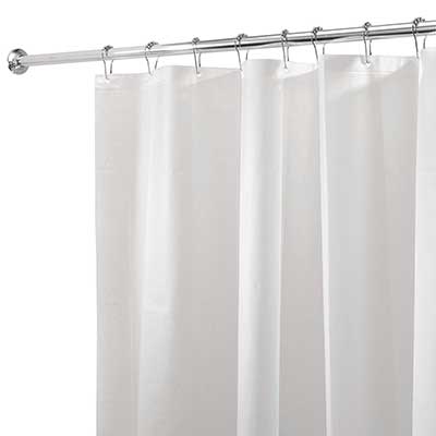 iDesign PEVA Plastic Shower Curtain Liner