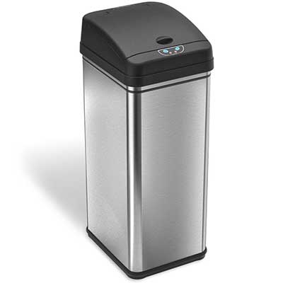 iTouchless 13 Gallon Stainless Steel Trash can