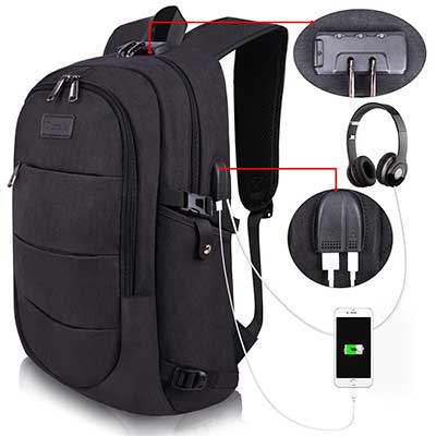 Travel Laptop Backpack Water Resistant