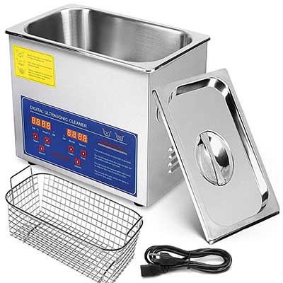 Mophorn 3L Stainless Steel Professional Ultrasonic Jewelry Cleaner